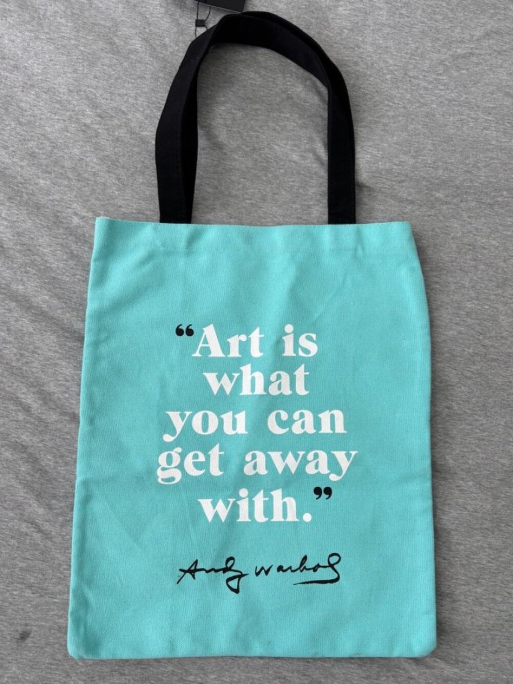 Andy Warhol Galison Canvas Tote Bag Poppies Flowers Art Is What You Can Get Away